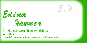 edina hammer business card